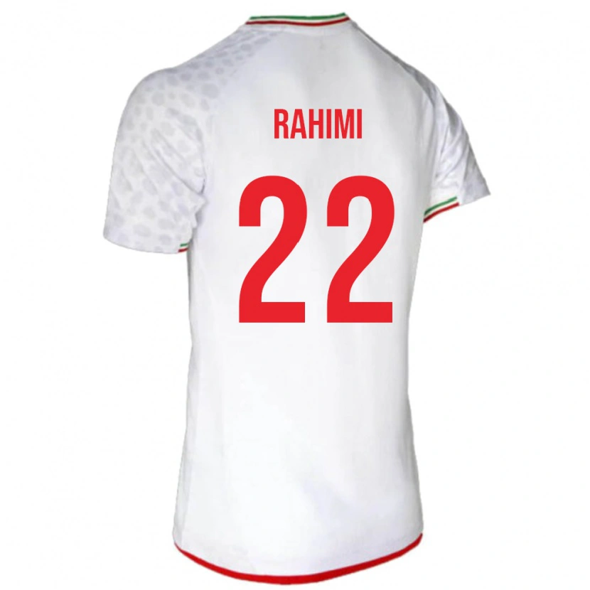 Danxen Criança Camisola Irã Farzad Rahimi #22 Branco Principal 24-26 Camisa