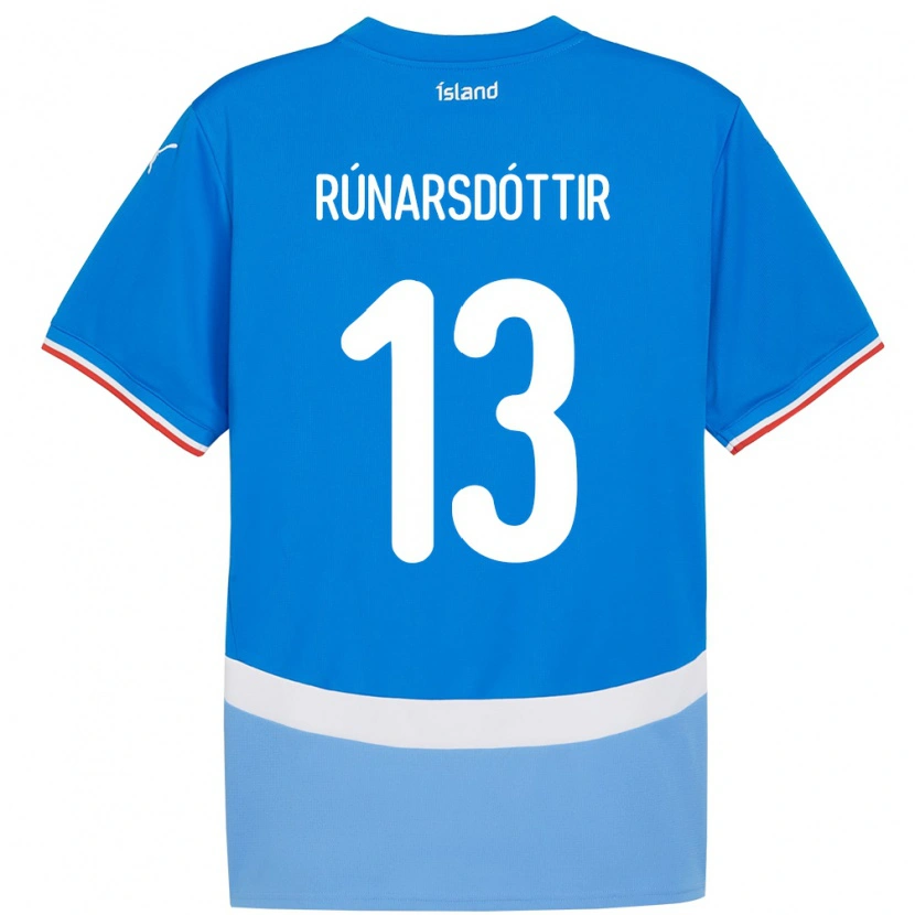 Danxen Criança Camisola Islândia Cecilía Rán Rúnarsdóttir #13 Azul Principal 24-26 Camisa