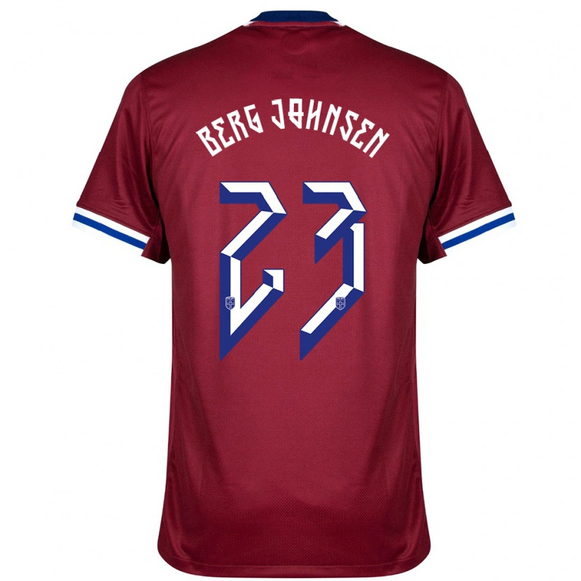 Danxen Criança Camisola Noruega Lasse Berg Johnsen #23 Vermelho Azul Branco Principal 24-26 Camisa