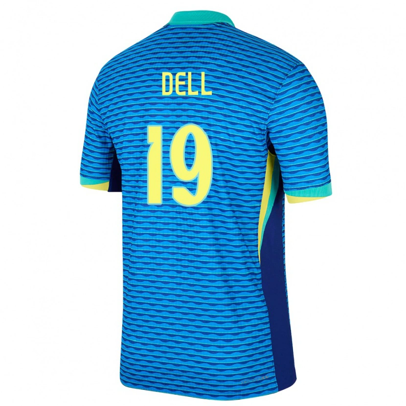 Danxen Criança Camisola Brasil Dell #19 Azul Alternativa 24-26 Camisa