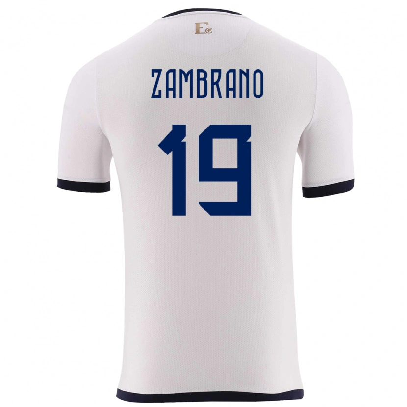 Danxen Criança Camisola Equador Cristhoper Zambrano #19 Branco Alternativa 24-26 Camisa