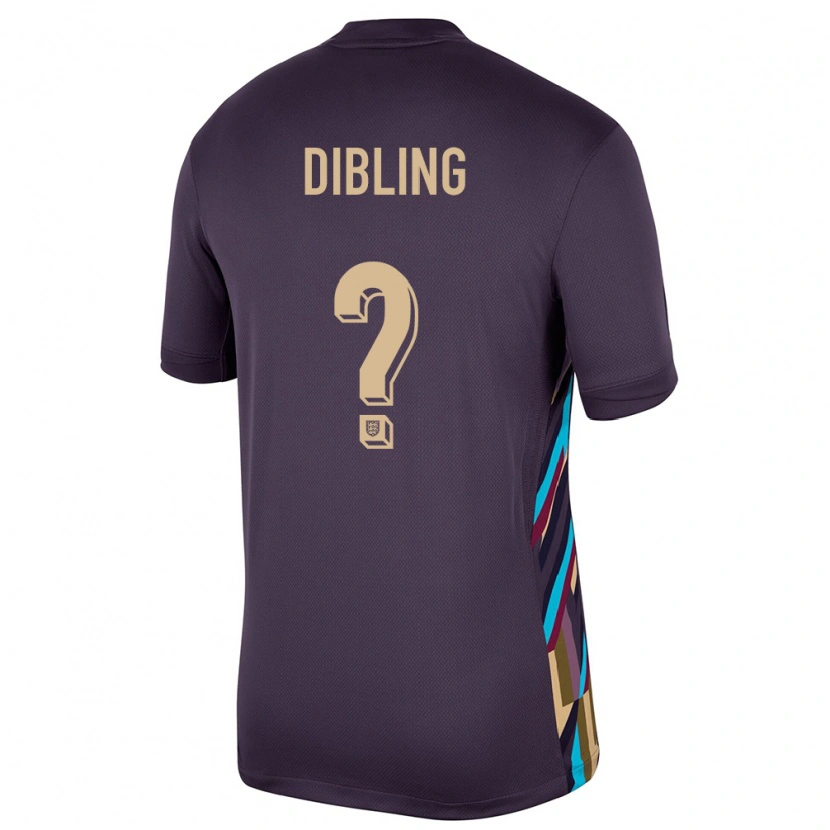 Danxen Criança Camisola Inglaterra Tyler Dibling #0 Passa Escura Alternativa 24-26 Camisa