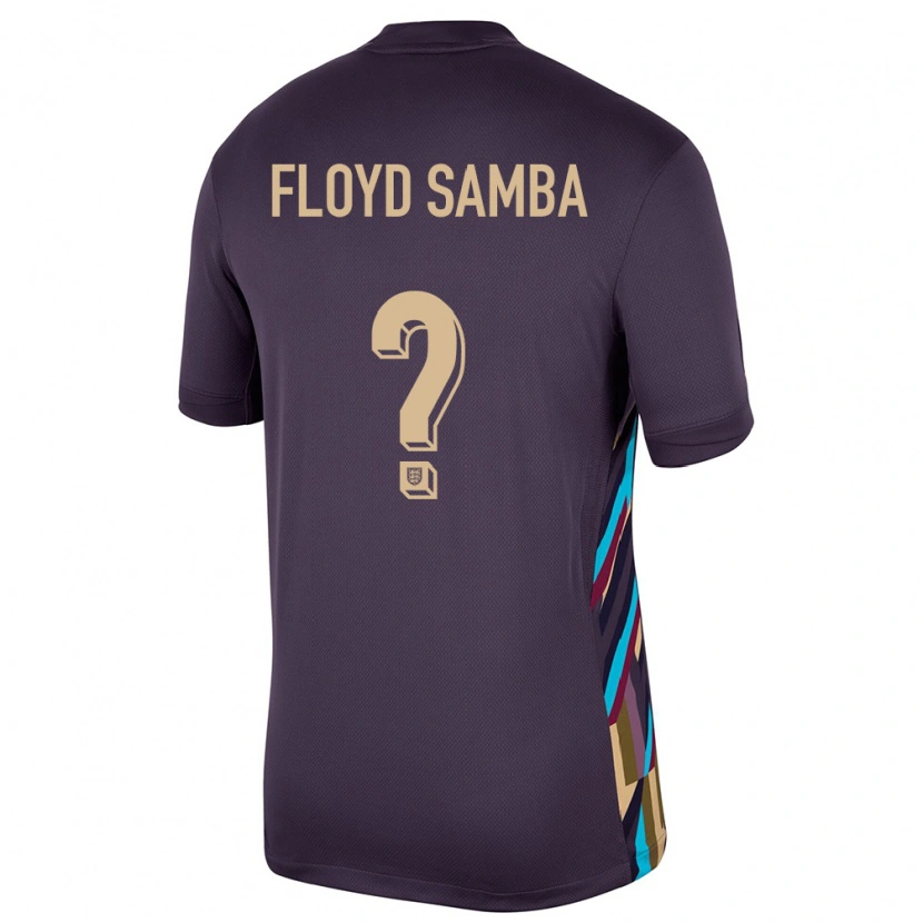 Danxen Criança Camisola Inglaterra Floyd Samba #0 Passa Escura Alternativa 24-26 Camisa
