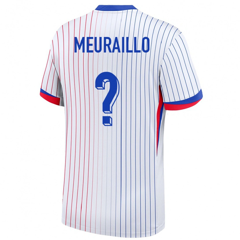 Danxen Criança Camisola França Thâo Mouapa Mwa Meuraillo #0 Branco Alternativa 24-26 Camisa