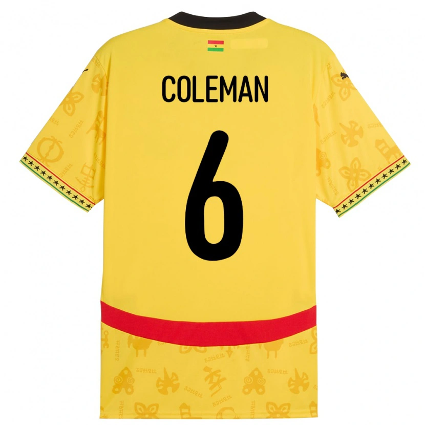 Danxen Criança Camisola Gana Ellen Coleman #6 Amarelo Alternativa 24-26 Camisa