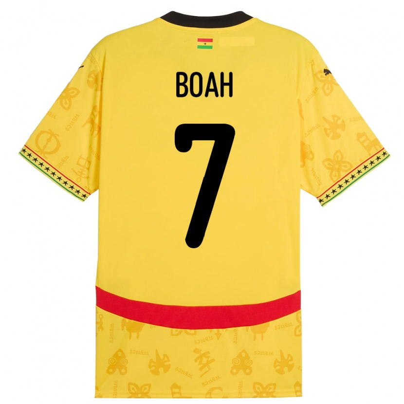 Danxen Criança Camisola Gana Collins Boah #7 Amarelo Alternativa 24-26 Camisa