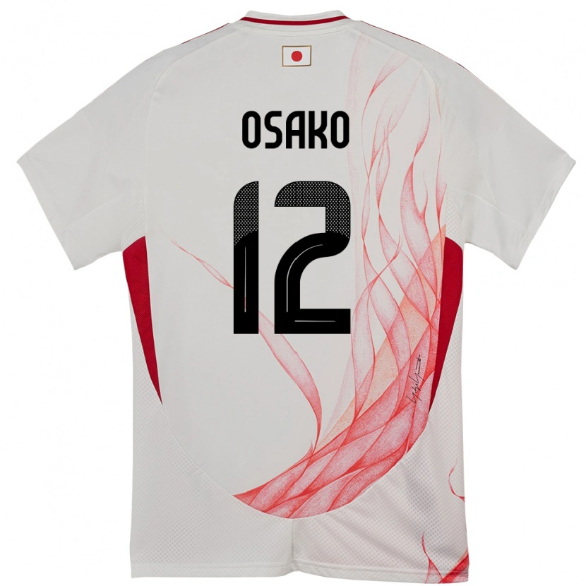 Danxen Criança Camisola Japão Keisuke Osako #12 Branco Alternativa 24-26 Camisa