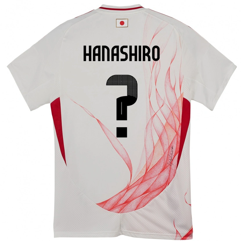 Danxen Criança Camisola Japão Rinto Hanashiro #0 Branco Alternativa 24-26 Camisa
