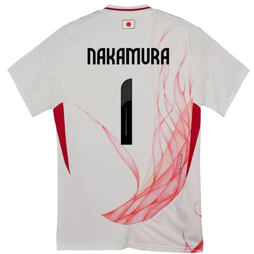Danxen Criança Camisola Japão Keisuke Nakamura #1 Branco Alternativa 24-26 Camisa
