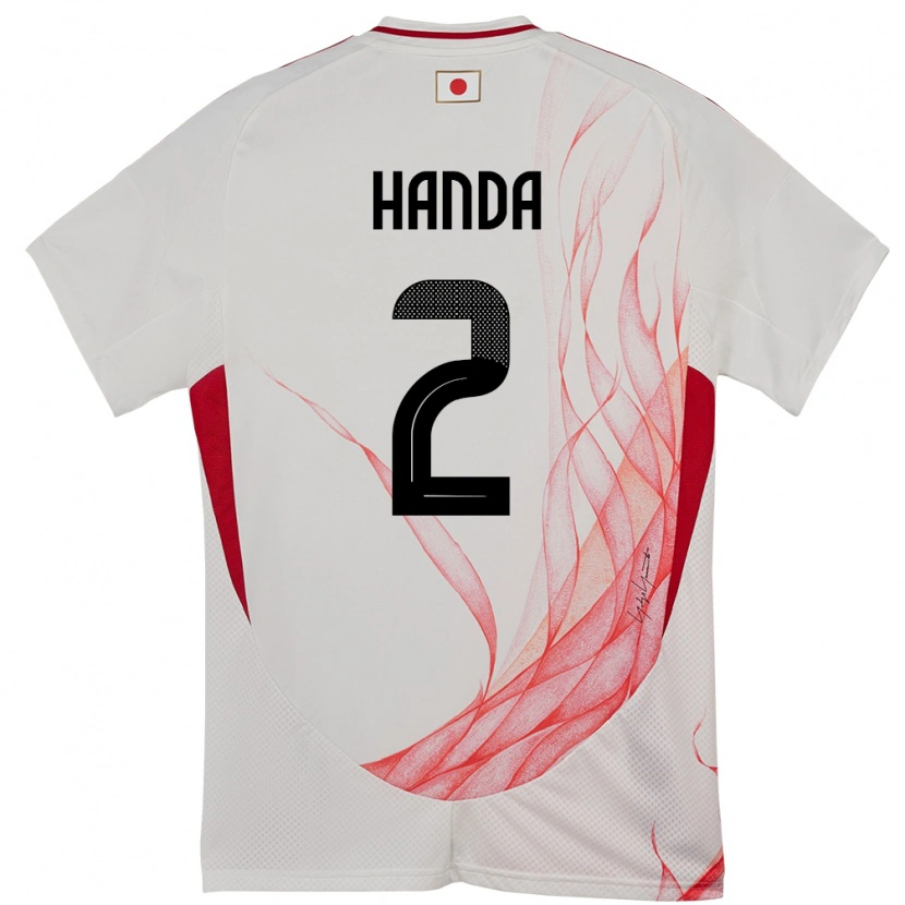 Danxen Criança Camisola Japão Riku Handa #2 Branco Alternativa 24-26 Camisa
