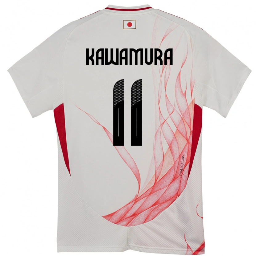 Danxen Criança Camisola Japão Gakuto Kawamura #11 Branco Alternativa 24-26 Camisa