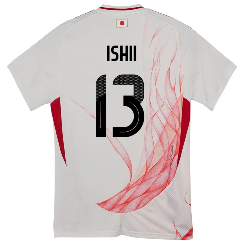 Danxen Criança Camisola Japão Hisatsugu Ishii #13 Branco Alternativa 24-26 Camisa