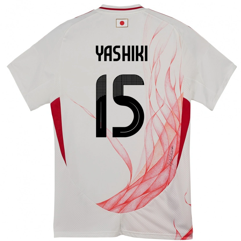 Danxen Criança Camisola Japão Yusei Yashiki #15 Branco Alternativa 24-26 Camisa