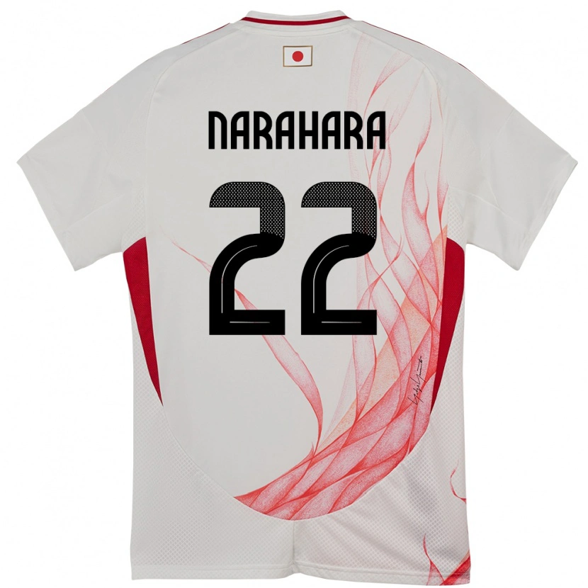 Danxen Criança Camisola Japão Yoshiki Narahara #22 Branco Alternativa 24-26 Camisa