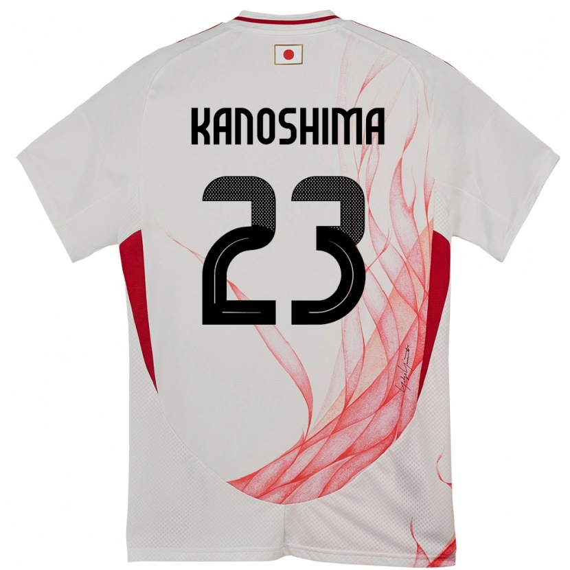 Danxen Criança Camisola Japão Yu Kanoshima #23 Branco Alternativa 24-26 Camisa