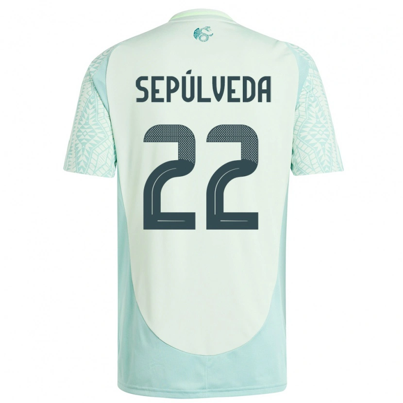 Danxen Criança Camisola México Ángel Sepúlveda #22 Linho Verde Alternativa 24-26 Camisa