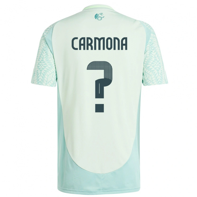 Danxen Criança Camisola México Luis Carmona #0 Linho Verde Alternativa 24-26 Camisa