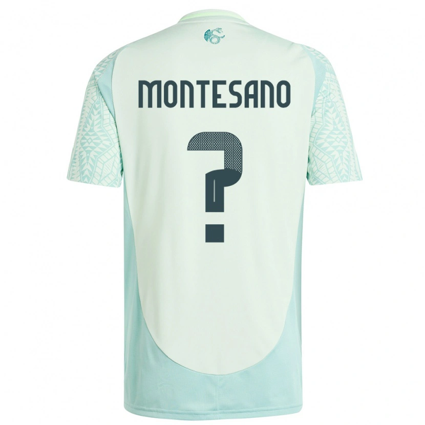 Danxen Criança Camisola México Jesús Montesano #0 Linho Verde Alternativa 24-26 Camisa