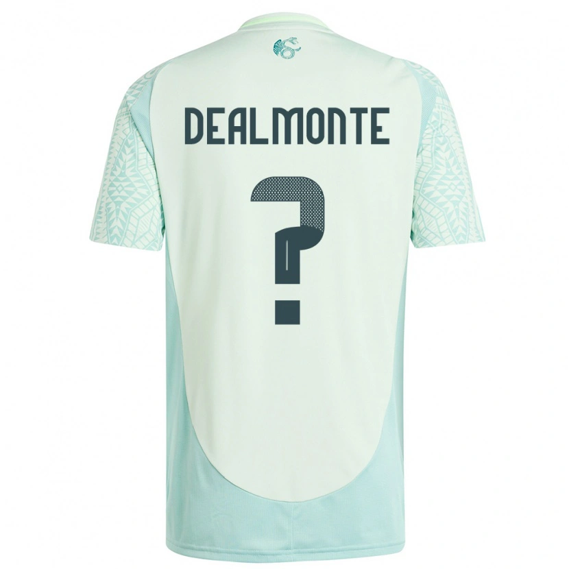 Danxen Criança Camisola México Charly Dealmonte #0 Linho Verde Alternativa 24-26 Camisa
