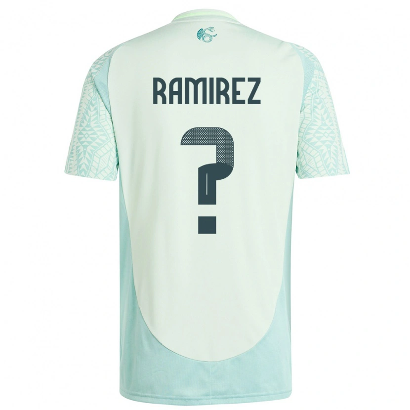 Danxen Criança Camisola México Leonardo Ramirez #0 Linho Verde Alternativa 24-26 Camisa