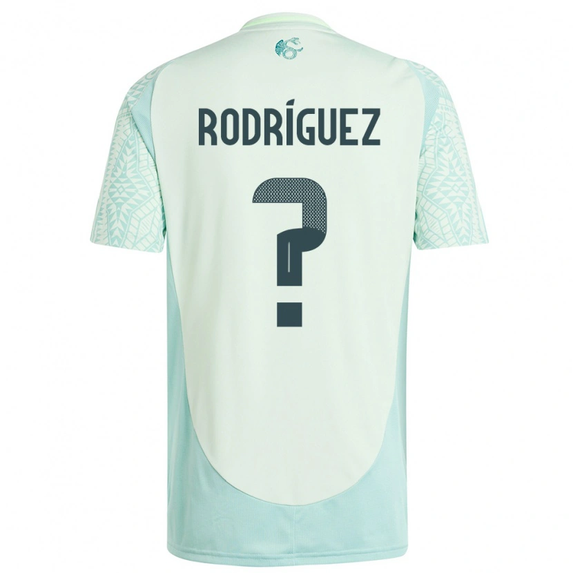Danxen Criança Camisola México Bryan Rodríguez #0 Linho Verde Alternativa 24-26 Camisa
