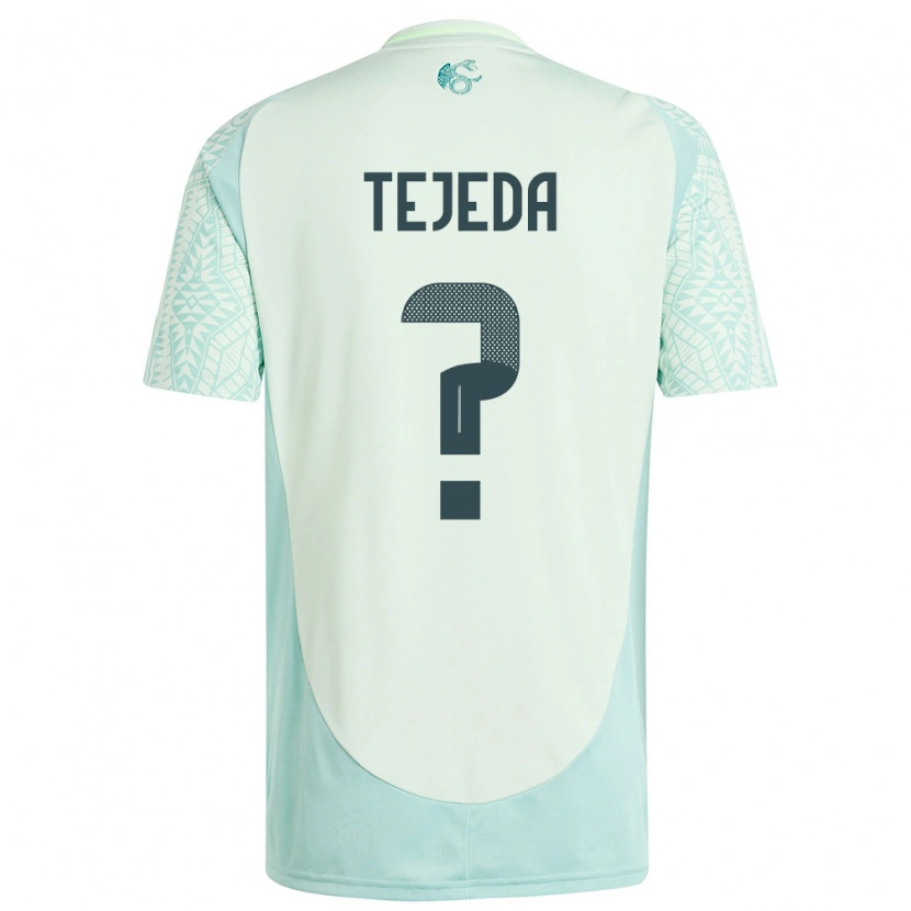 Danxen Criança Camisola México Saulo Tejeda #0 Linho Verde Alternativa 24-26 Camisa