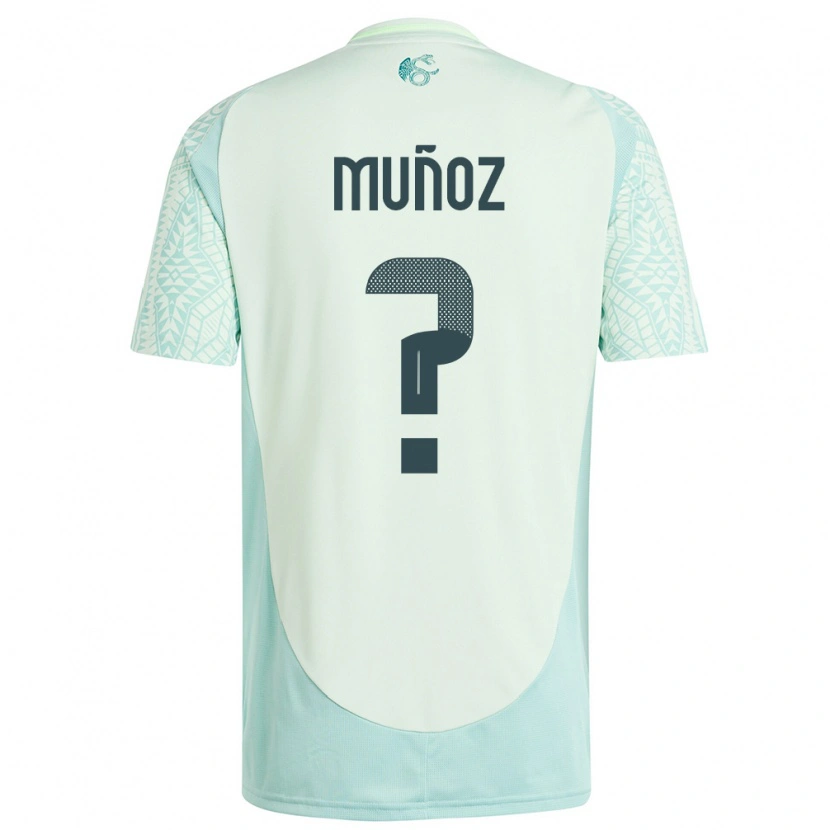 Danxen Criança Camisola México Jorge Muñoz #0 Linho Verde Alternativa 24-26 Camisa