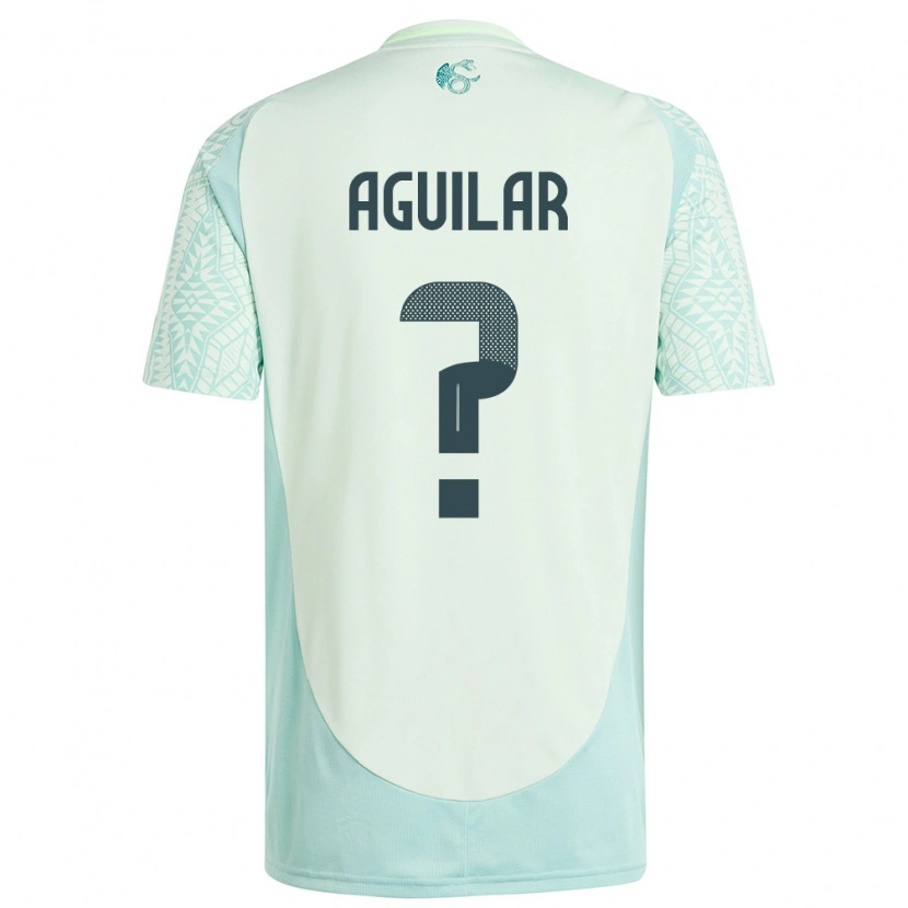 Danxen Criança Camisola México Alexander Aguilar #0 Linho Verde Alternativa 24-26 Camisa