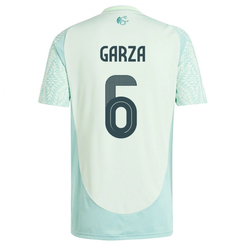 Danxen Criança Camisola México César Garza #6 Linho Verde Alternativa 24-26 Camisa