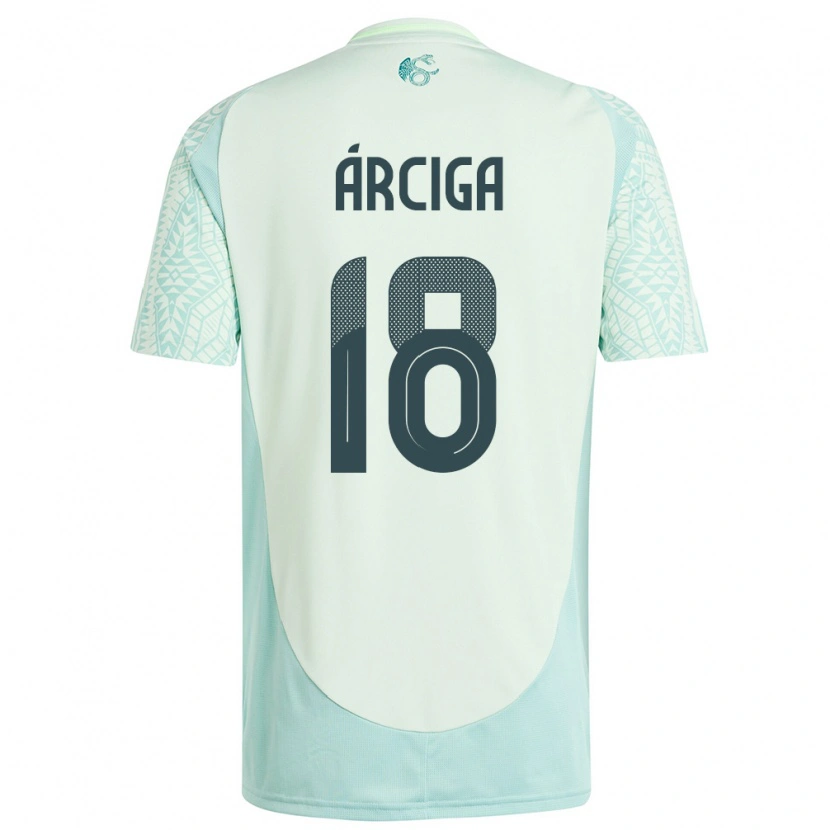 Danxen Criança Camisola México Ramiro Árciga #18 Linho Verde Alternativa 24-26 Camisa