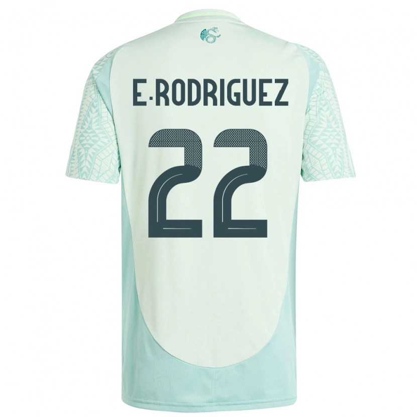Danxen Criança Camisola México Emi Rodríguez #22 Linho Verde Alternativa 24-26 Camisa