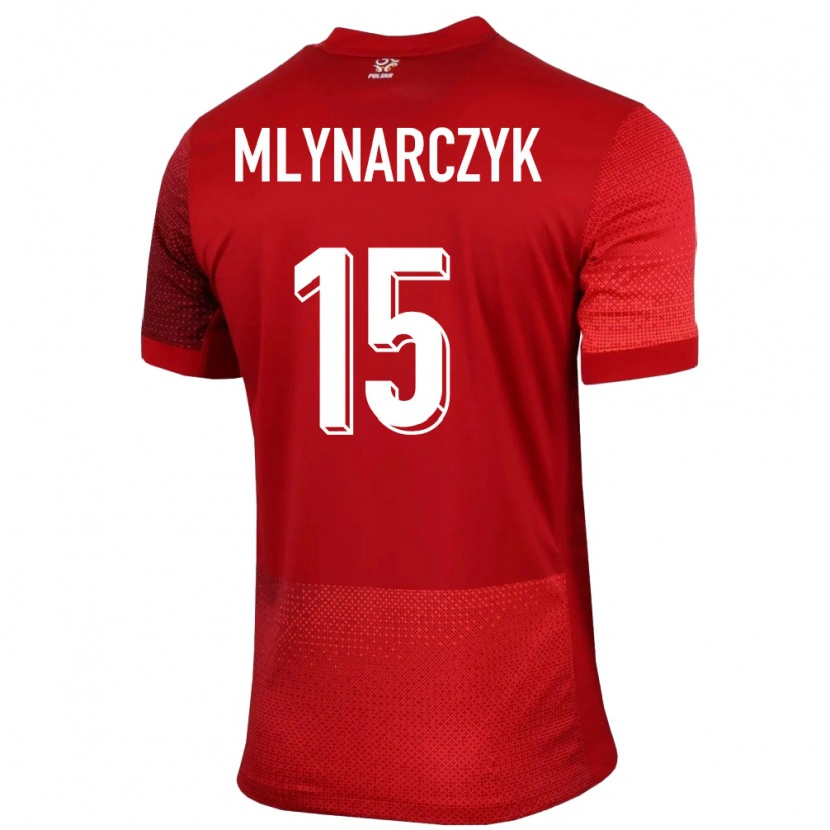 Danxen Criança Camisola Polónia Antoni Mlynarczyk #15 Vermelho Alternativa 24-26 Camisa