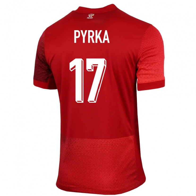 Danxen Criança Camisola Polónia Arkadiusz Pyrka #17 Vermelho Alternativa 24-26 Camisa