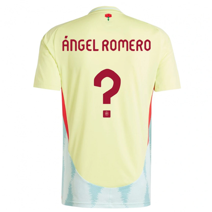 Danxen Criança Camisola Espanha Miguel Ángel Romero #0 Amarelo Alternativa 24-26 Camisa