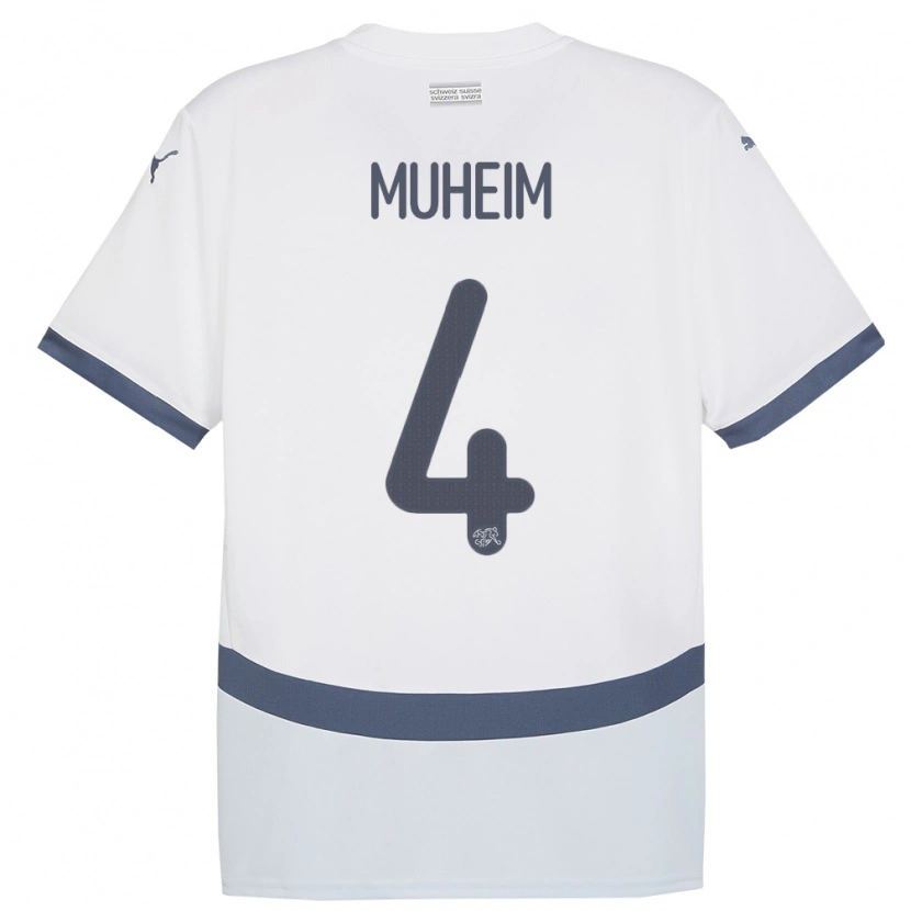 Danxen Criança Camisola Suiça Miro Muheim #4 Branco Alternativa 24-26 Camisa