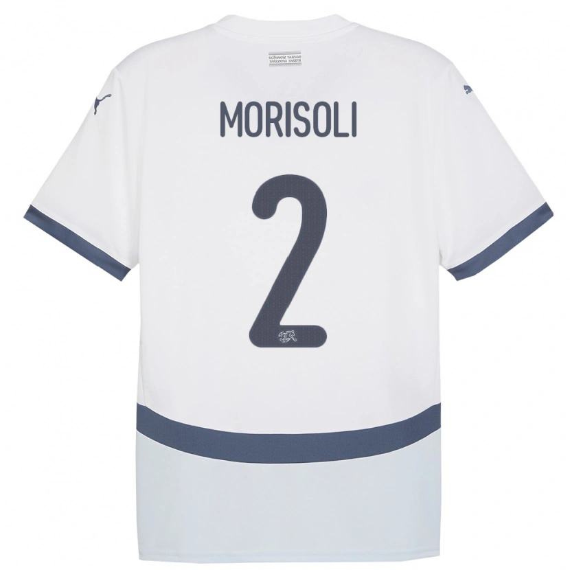 Danxen Criança Camisola Suiça Gabriel Morisoli #2 Branco Alternativa 24-26 Camisa