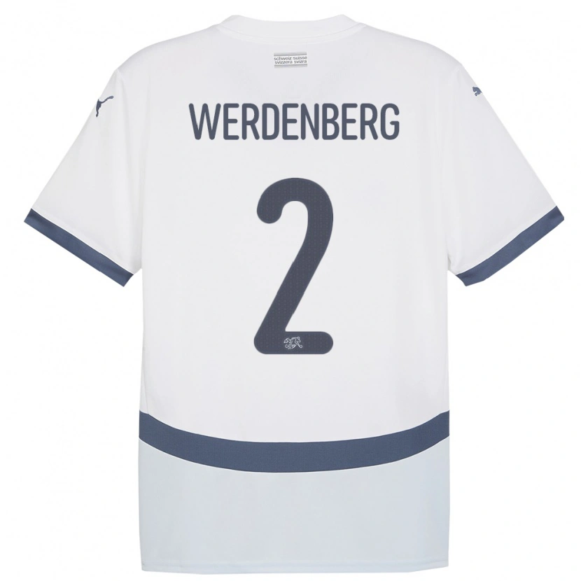 Danxen Criança Camisola Suiça Julien Werdenberg #2 Branco Alternativa 24-26 Camisa
