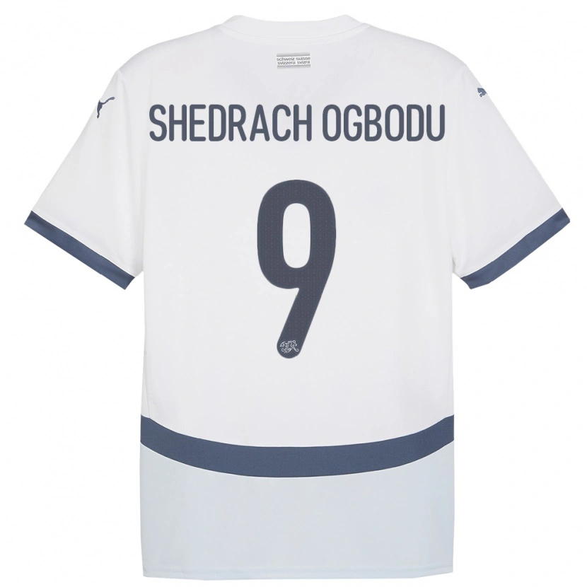 Danxen Criança Camisola Suiça Nathaniel Shedrach Ogbodu #9 Branco Alternativa 24-26 Camisa