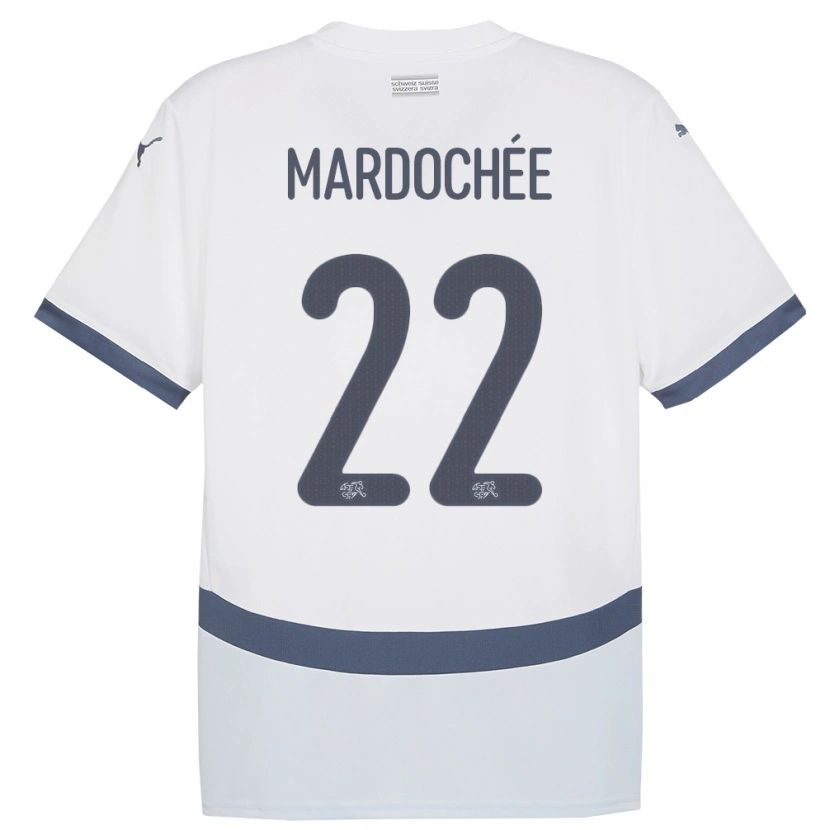 Danxen Criança Camisola Suiça Miguel Mardochée #22 Branco Alternativa 24-26 Camisa