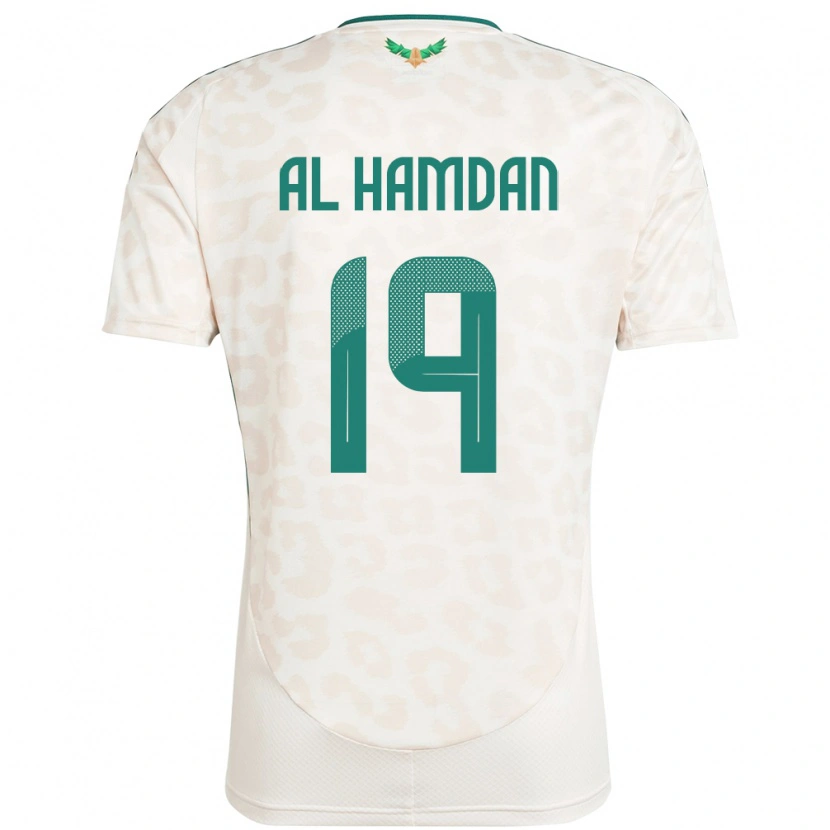 Danxen Criança Camisola Arábia Saudita Abdullah Al-Hamdan #19 Branco Alternativa 24-26 Camisa
