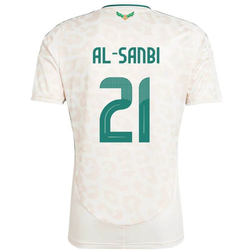 Danxen Criança Camisola Arábia Saudita Abdulrahman Al-Sanbi #21 Branco Alternativa 24-26 Camisa