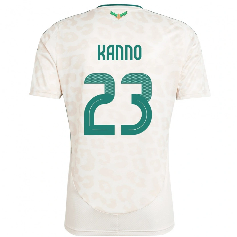 Danxen Criança Camisola Arábia Saudita Mohamed Kanno #23 Branco Alternativa 24-26 Camisa