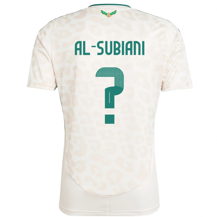 Danxen Criança Camisola Arábia Saudita Faisal Al-Subiani #0 Branco Alternativa 24-26 Camisa