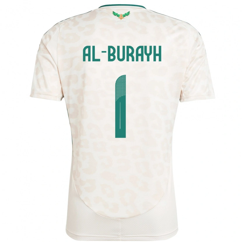 Danxen Criança Camisola Arábia Saudita Mahmoud Al-Burayh #1 Branco Alternativa 24-26 Camisa