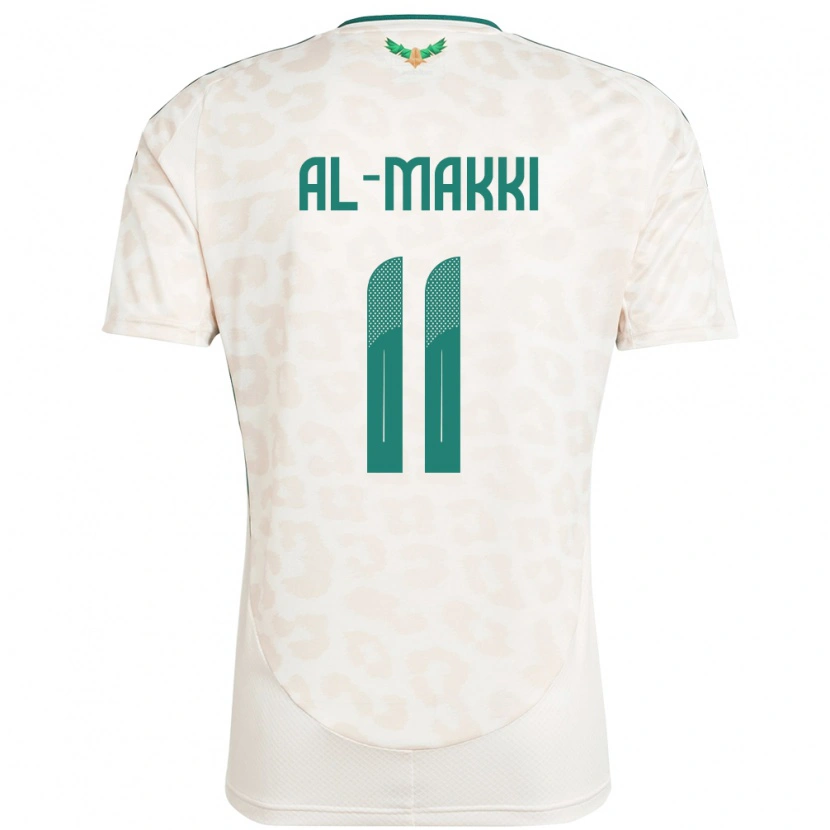 Danxen Criança Camisola Arábia Saudita Ali Al-Makki #11 Branco Alternativa 24-26 Camisa
