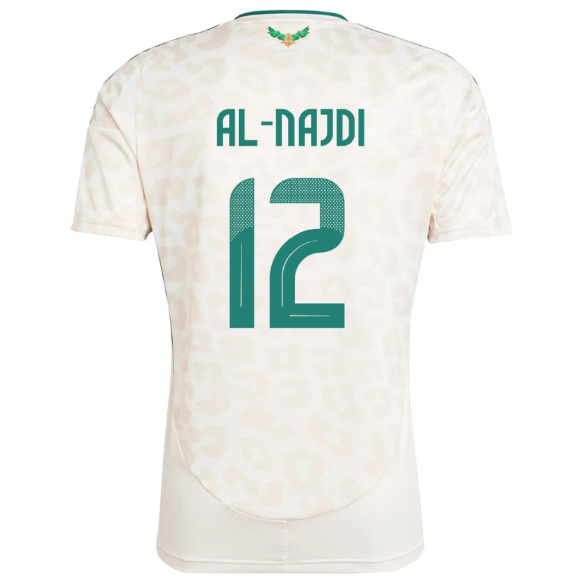 Danxen Criança Camisola Arábia Saudita Salem Al-Najdi #12 Branco Alternativa 24-26 Camisa