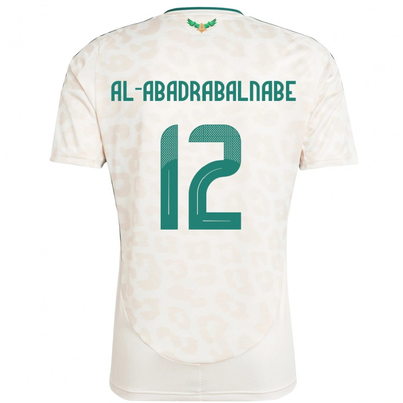 Danxen Criança Camisola Arábia Saudita Ahmed Musallam Al-Abadrabalnabe #12 Branco Alternativa 24-26 Camisa