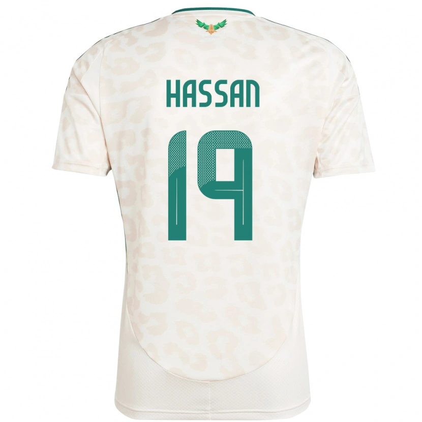 Danxen Criança Camisola Arábia Saudita Abdulhakim Hassan #19 Branco Alternativa 24-26 Camisa