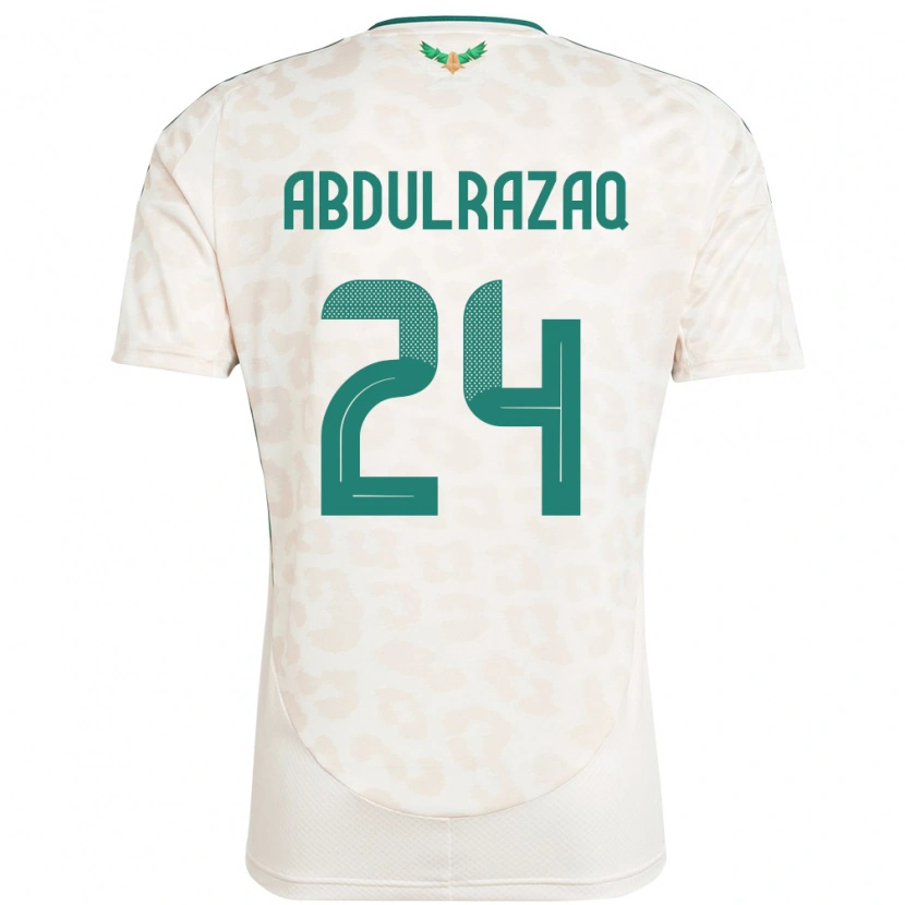 Danxen Criança Camisola Arábia Saudita Aseel Abdulrazaq #24 Branco Alternativa 24-26 Camisa
