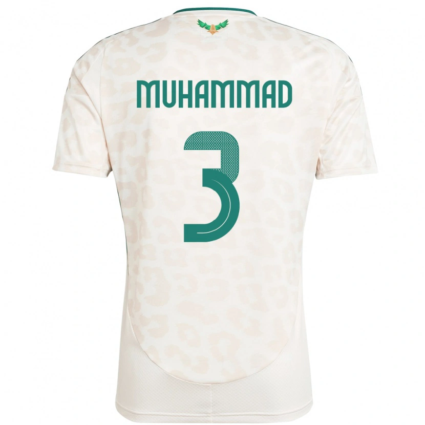 Danxen Criança Camisola Arábia Saudita Lin Muhammad #3 Branco Alternativa 24-26 Camisa